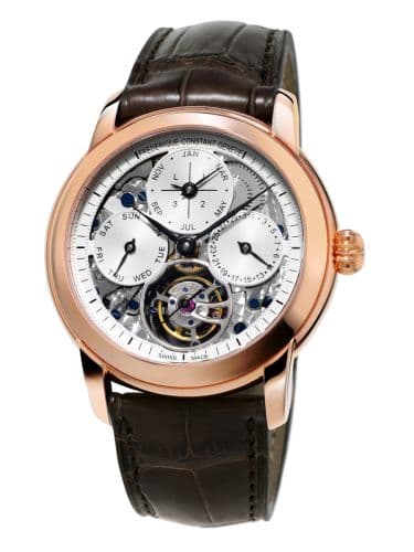 Frederique Constant Classic Tourbillon Perpetual Calendar Manufacture / Silver / Skeleton