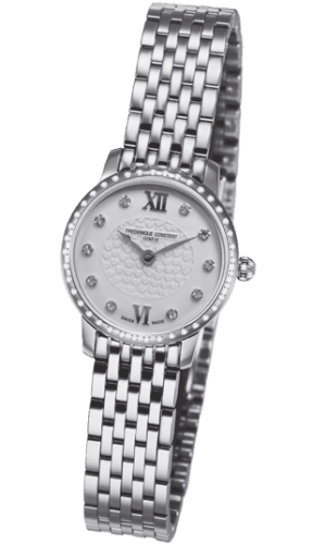 Frederique Constant Slimline Mini Stainless Steel - Diamond / Silver / Bracelet