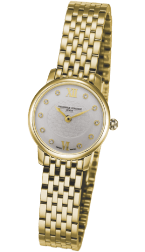 Frederique Constant Slimline Mini Yellow Gold / Silver / Bracelet
