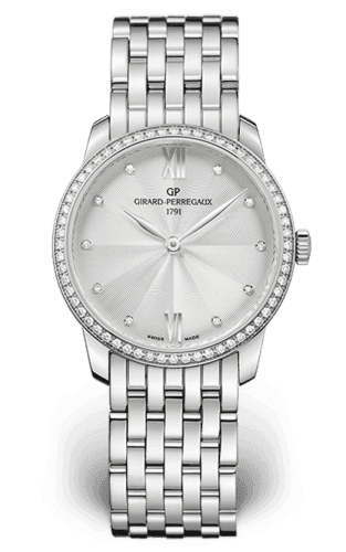 Girard-Perregaux 1966 30mm Stainless Steel / Diamond / Silver / Bracelet