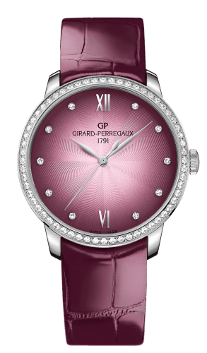 Girard-Perregaux 1966 36mm Stainless Steel / Diamond / Pink / Alligator