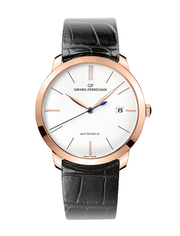 Girard-Perregaux 1966 38 Pink Gold / Silver / Alligator