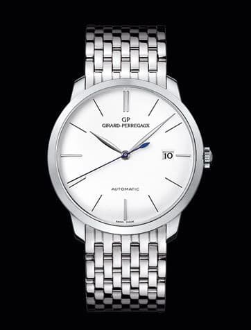 Girard-Perregaux 1966 38 White Gold / Silver / Alligator