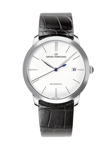 Girard-Perregaux 1966 38 White Gold / Silver / Alligator