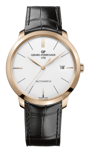 Girard-Perregaux 1966 40 Pink Gold Black Alligator Strap