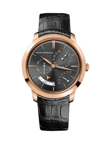 Girard-Perregaux 1966 Annual Calendar Equation of Time Pink Gold Grey