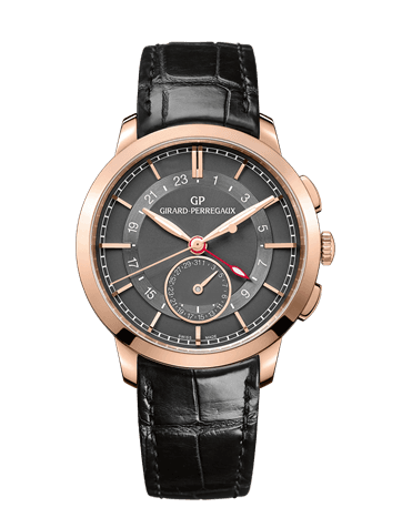 Girard-Perregaux 1966 Dual Time Pink Gold Grey