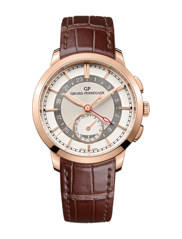 Girard-Perregaux 1966 Dual Time Pink Gold Silver