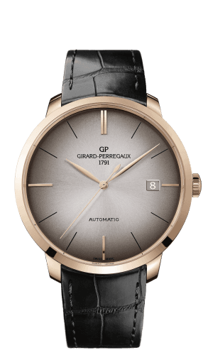 Girard-Perregaux 44 Stainless Pink Gold Alligator Strap