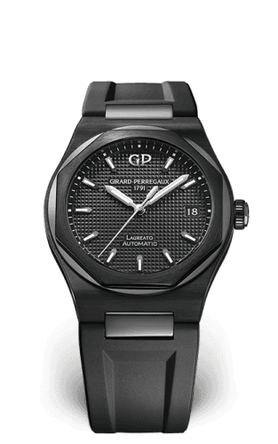 Girard-Perregaux Laureato 38 Automatic Ceramic / Black / Rubber