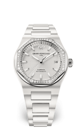 Girard-Perregaux Laureato 38 Automatic Ceramic / White / Bracelet