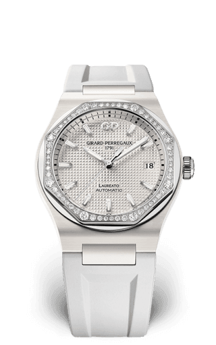 Girard-Perregaux Laureato 38 Automatic Ceramic / White / Rubber