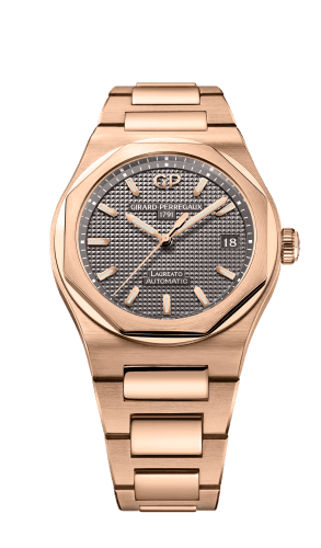 Girard-Perregaux Laureato 38 Automatic Pink Gold / Grey