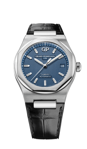 Girard-Perregaux Laureato 38 Automatic Stainless Steel / Blue / Alligator