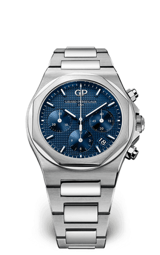 Girard-Perregaux Laureato 38 Chronograph Stainless Steel / Blue / Bracelet