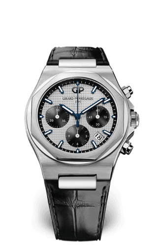 Girard-Perregaux Laureato 38 Chronograph Stainless Steel / Silver Panda / Alligator