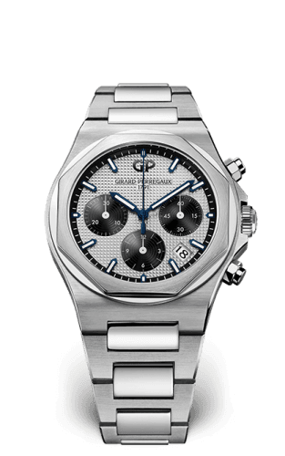 Girard-Perregaux Laureato 38 Chronograph Stainless Steel / Silver Panda / Bracelet