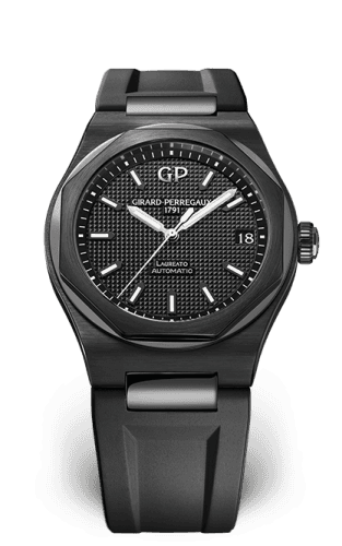 Girard-Perregaux Laureato 42 Automatic Ceramic / Black / Rubber