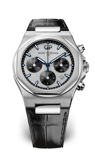 Girard-Perregaux Laureato 42 Chronograph Stainless Steel / Silver Panda / Alligator