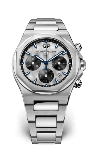 Girard-Perregaux Laureato 42 Chronograph Stainless Steel / Silver Panda / Bracelet