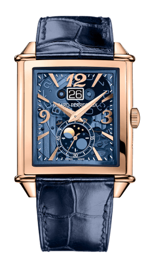 Girard-Perregaux Vintage 1945 XXL Large Date and Moonphases Pink Gold / Blue Polycrystalline