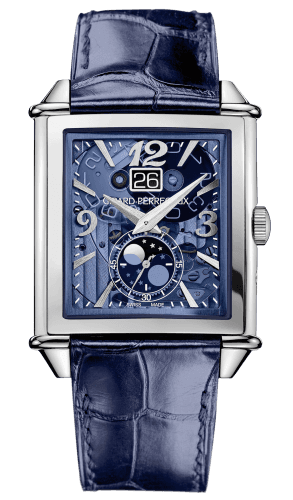 Girard-Perregaux Vintage 1945 XXL Large Date and Moonphases Stainless Steel / Blue Polycrystalline