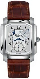 Glashütte Original Karree Manual Winding Power Reserve Moon Phase Stainless Steel / Silver