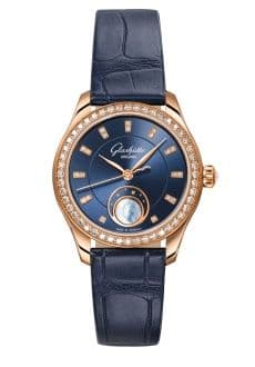 Glashütte Original Lady Serenade Luna Red Gold - Diamond / Blue