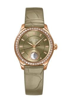 Glashütte Original Lady Serenade Luna Red Gold - Diamond / Green