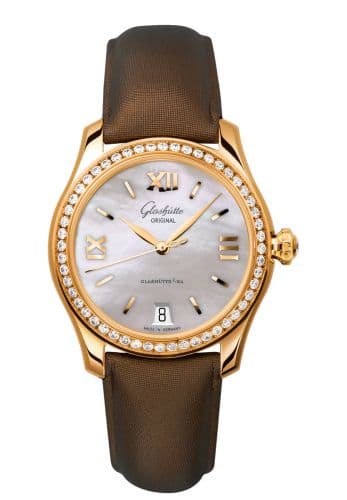 Glashütte Original Lady Serenade Rose Gold / Diamond / MOP / Calf - Folding