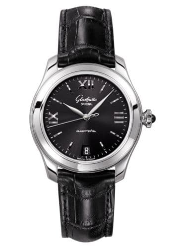 Glashütte Original Lady Serenade Stainless Steel / Black / Alligator - Folding