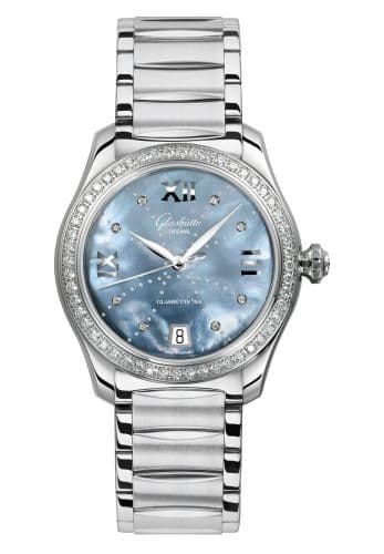 Glashütte Original Lady Serenade Stainless Steel / Diamond / Blue MOP - Index Line / Bracelet