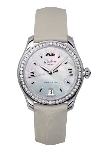 Glashütte Original Lady Serenade Stainless Steel / Diamond / MOP / Satin / Folding