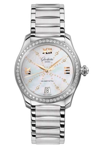 Glashütte Original Lady Serenade Stainless Steel / MOP - Index Line / Bracelet