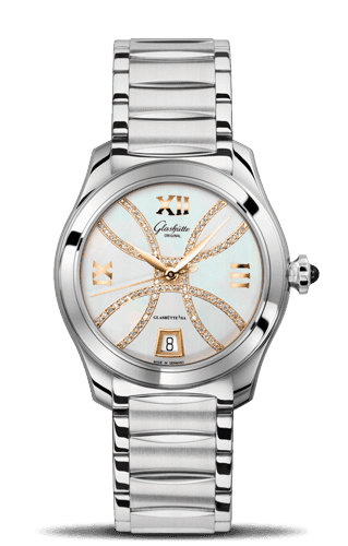 Glashütte Original Lady Serenade Stainless Steel / MOP - Index Line / Bracelet