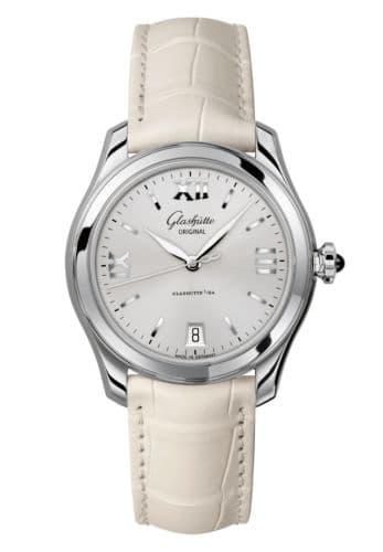 Glashütte Original Lady Serenade Stainless Steel / Silver / Alligator - Folding