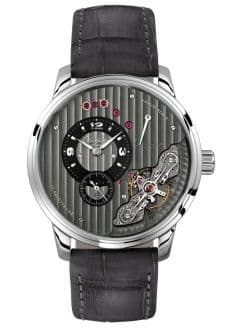 Glashütte Original PanoInverse Stainless Steel / Black / Alligator - Folding