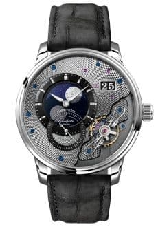 Glashütte Original PanoLunarInverse Platinum / Black / Nubuck - Folding