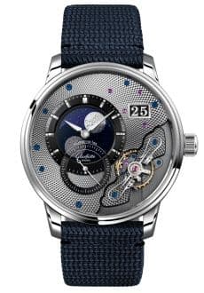 Glashütte Original PanoLunarInverse Platinum / Black / Synthetic - Folding
