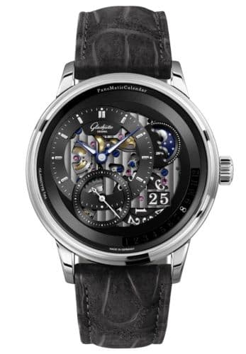 Glashütte Original PanoMatic Calendar Platinum / Skeleton / Folding