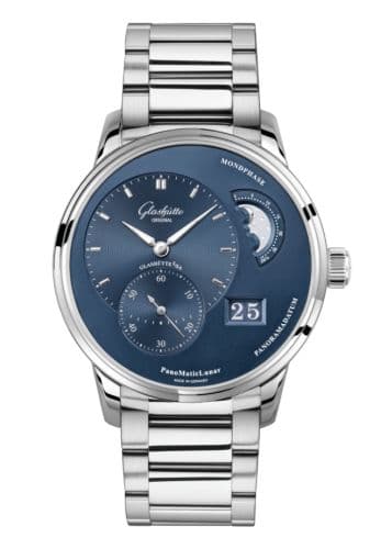Glashütte Original PanoMatic Lunar Stainless Steel / Blue / Bracelet