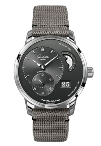 Glashütte Original PanoMatic Lunar Stainless Steel / Grey / Synthetic