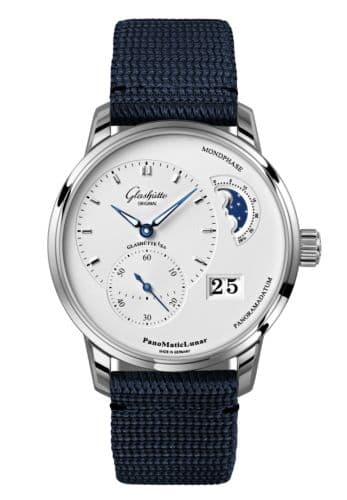 Glashütte Original PanoMatic Lunar Stainless Steel / Silver / Synthetic