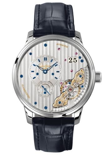 Glashütte Original PanoMaticInverse Stainless Steel / Silver / Alligator - Folding