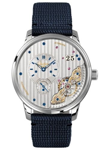 Glashütte Original PanoMaticInverse Stainless Steel / Silver / Synthetic