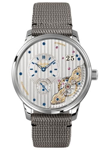 Glashütte Original PanoMaticInverse Stainless Steel / Silver / Synthetic