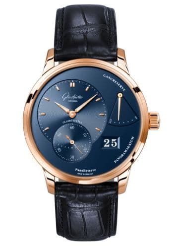 Glashütte Original PanoReserve Red Gold / Blue / Alligator - Folding