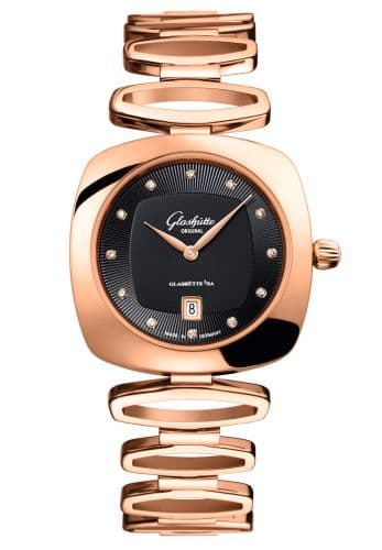 Glashütte Original Pavonina Date Red Gold / Black / Bracelet