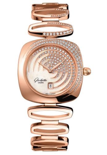 Glashütte Original Pavonina Date Red Gold / Cold Enamel / Bracelet