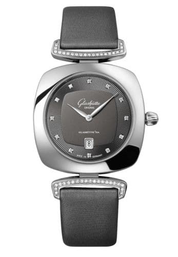 Glashütte Original Pavonina Date Stainless Steel / Diamond / Grey / Calf - Folding